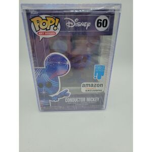 Funko Pop Art Series Amazon‎ Exclusive Disney Conductor Mickey #60 W/ Hard Case